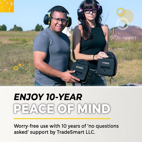 TradeSmart All-in-One Shooting Ear Protection - Comfort+ NRR 28 Earmuffs, Glasses & Earplugs + Carry Case in Kuwait