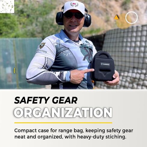 TradeSmart All-in-One Shooting Ear Protection - Comfort+ NRR 28 Earmuffs, Glasses & Earplugs + Carry Case in Kuwait