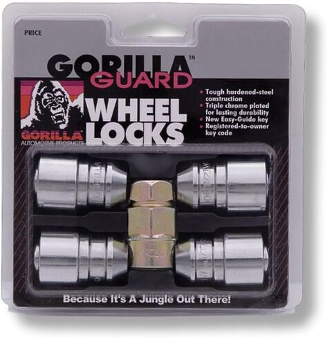 Gorilla Automotive 61631-2K Gorilla Guard Acorn 12-1.50 Chr 2Key Steel Lock in Kuwait
