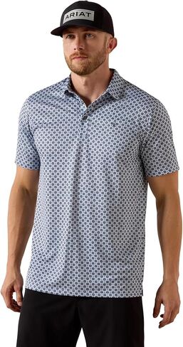 ARIAT Mens All Over Print Fitted Polo in Saudi Arabia