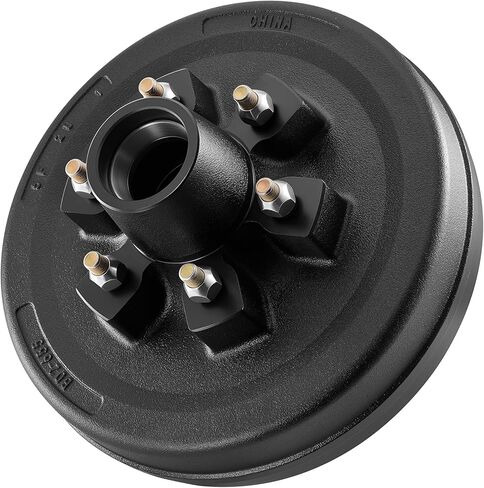 VEVOR Electric Trailer Brake Assembly, 12 x 2 Inch, 1 Pair Self-Adjusting Electric Brakes Kit for 6000 lbs Trailer Axle, Backing Plates for Braking System Part Replacement, Fit for Trailers, RVs in Saudi Arabia