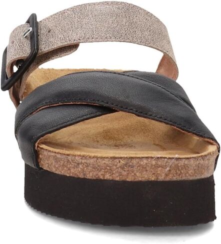 New Noat Women's Juliette Platform Slide Soft Black/Speckled Beige 40 in Saudi Arabia