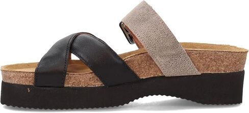 New Noat Women's Juliette Platform Slide Soft Black/Speckled Beige 40 in Saudi Arabia