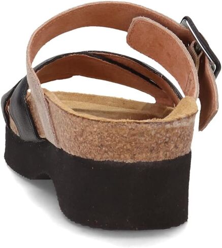 New Noat Women's Juliette Platform Slide Soft Black/Speckled Beige 40 in Saudi Arabia