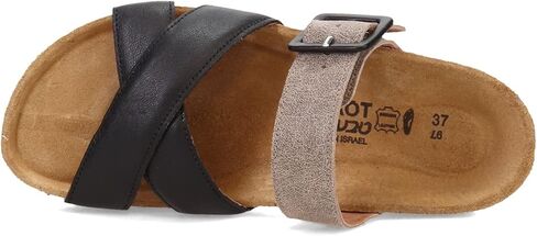 New Noat Women's Juliette Platform Slide Soft Black/Speckled Beige 40 in Saudi Arabia