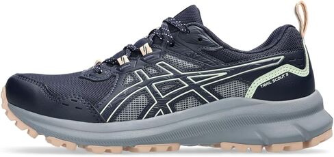 ASICS Women's Trail Scout 3 Running Shoes, 7, Black/Light Blue in Saudi Arabia