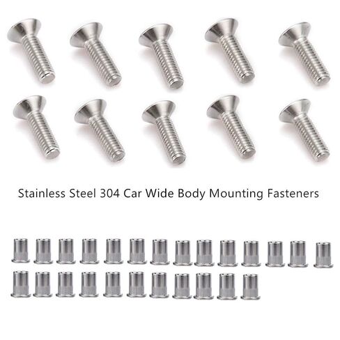 الفولاذ المقاوم للصدأ 25 قطعة الحاجز الوفير غسالة الترباس M5x20mm CNC التشطيب غسالة محرك خليج اللباس السحابة كيت مشاعل مجموعة واسعة الجسم تركيب الأجهزة in Kuwait