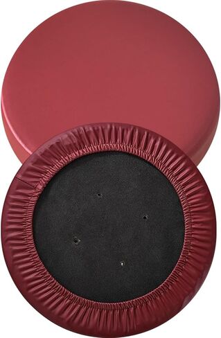 Bar Stool Cover, Waterproof Round Seat Cushion Cover, Set of 2/4/6, Stretch PU Leather Slipcovers with Nonslip Bottom for 12-15 Inch Stools in Saudi Arabia
