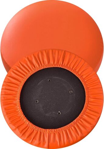 Bar Stool Cover, Waterproof Round Seat Cushion Cover, Set of 2/4/6, Stretch PU Leather Slipcovers with Nonslip Bottom for 12-15 Inch Stools in Saudi Arabia