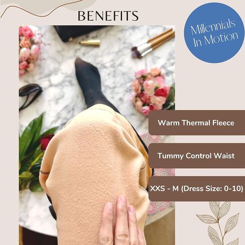 Millennials In Motion Fleece Lined Performance Grade Tights in Kuwait