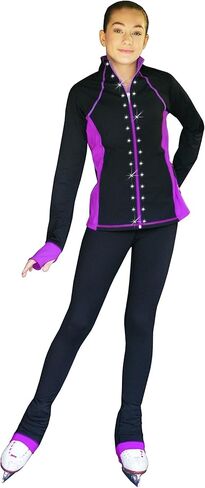 ChloeNoel PS792 3" Waist Band Black/Color Cuffs Elite Pants & Front Pocket & Crystal Block in Kuwait