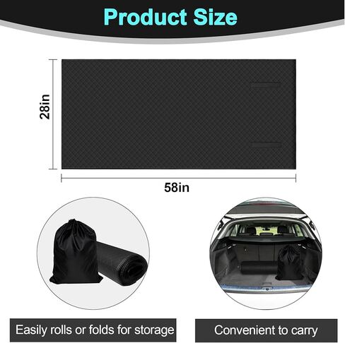 Rolling Creeper Mat,Under Car Repair Garage Mat, 58"X28",Made Available for Self-Driving Tour, Long-Haul Truck for Working On The Ground, Foldable Mechanics Mat for Low Clearance in Saudi Arabia