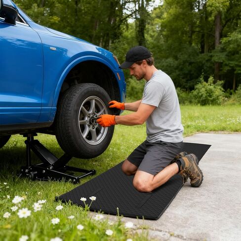 Rolling Creeper Mat,Under Car Repair Garage Mat, 58"X28",Made Available for Self-Driving Tour, Long-Haul Truck for Working On The Ground, Foldable Mechanics Mat for Low Clearance in Saudi Arabia