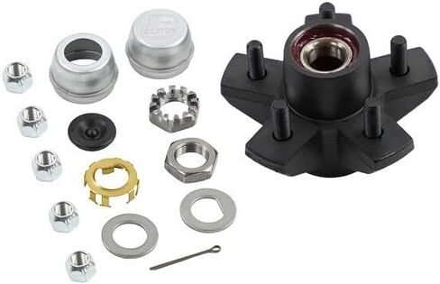 Dexter 3500 lb Trailer Hub Assembly Kit, 5 on 4-1/2 Inch, Pre-Greased, E-Z Lube Compatible in Saudi Arabia