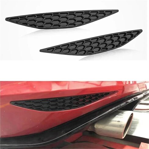 1Pair Rear Bar Honeycomb Reflector Cover Trim Styling for VW for Golf 7 for GTI MK7 2014-2018 Tail Fog Light Strips Sticker in Saudi Arabia