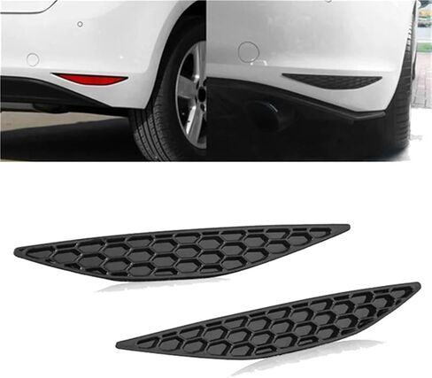 1Pair Rear Bar Honeycomb Reflector Cover Trim Styling for VW for Golf 7 for GTI MK7 2014-2018 Tail Fog Light Strips Sticker in Saudi Arabia