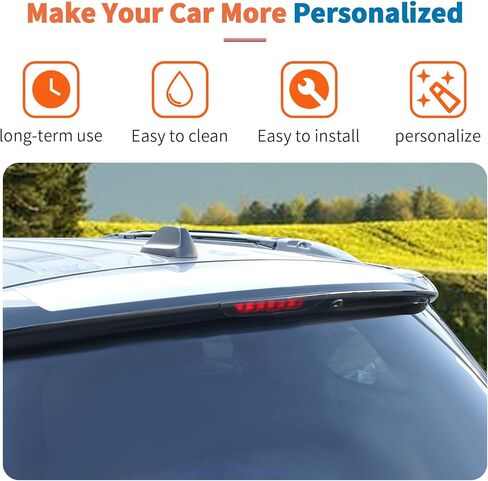 JeCar غطاء خفيف للفرامل الثالث المدخن من أجل 2011-2022 Jeep Grand Cherokee/2011-2016 Jeep Compass - غطاء خفيف للفرامل الثالثة عالي التركيب ملحقات الديكور in Saudi Arabia