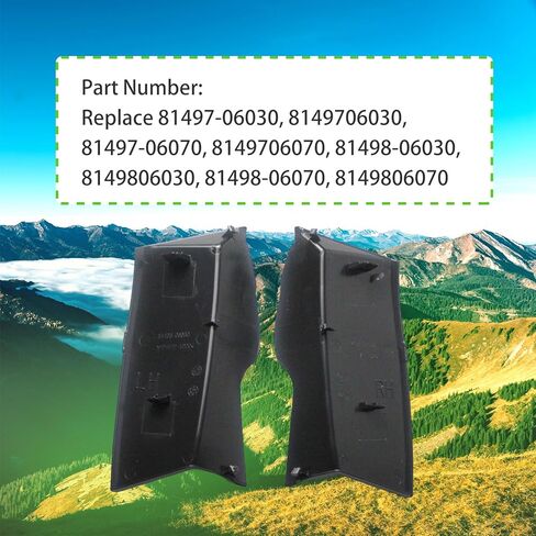 2 قطعة غطاء ضوء الذيل الجانب الأيسر والأيمن متوافق مع تويوتا كامري 2018-2023 غطاء الوصول الخلفي للمصباح استبدال 81497-06070 81498-06070 in Kuwait