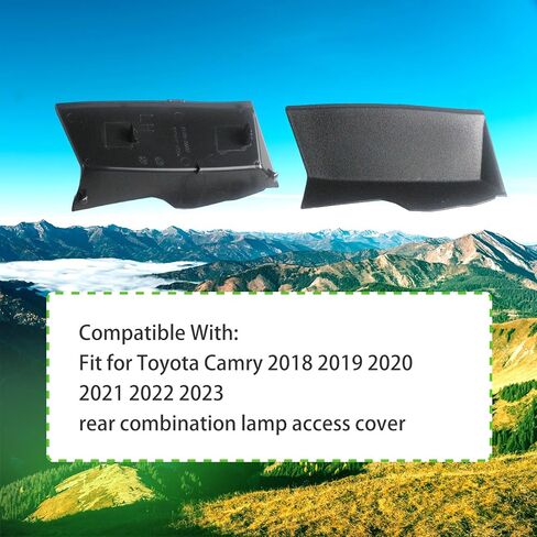 2 قطعة غطاء ضوء الذيل الجانب الأيسر والأيمن متوافق مع تويوتا كامري 2018-2023 غطاء الوصول الخلفي للمصباح استبدال 81497-06070 81498-06070 in Kuwait