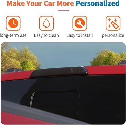 JeCar for 2015-2023 Ford F150 Smoked 3rd Third Brake Light Cover Trim Guard – F150 High-Mount Brake Light Cover Decoration Accessories in Saudi Arabia