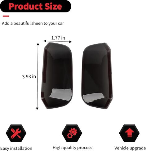 RT-TCZ Smoked Black Rearview Mirror Turn Signal Light Cover Trim Decoration Exterior Accessories for Chevy Silverado 2019-2025,for GMC Sierra 2019-2025 in Saudi Arabia
