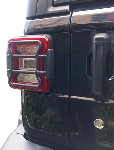 Korlot Black Plastic Front Headlight Fog Turn Signal Light Taillight Cover Trims Accessories Kit for 2018-2026 Jeep Wrangler JL in Saudi Arabia