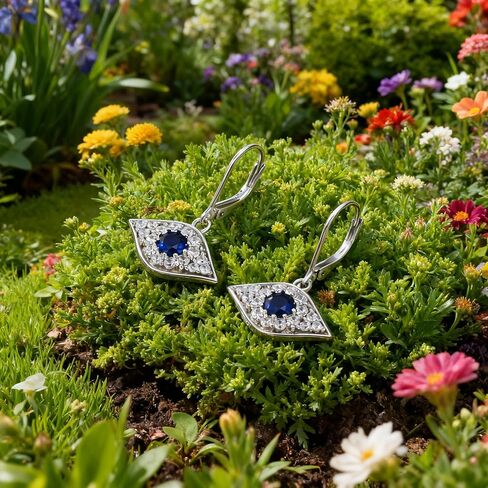 PEIMKO عين الشر مسمار هوب أقراط للنساء، 925 الفضة الاسترليني اليونانية عنخ الصليب عيون حورس / عيون الشر الزرقاء مجوهرات الحماية الروحية للنساء هدايا عيد ميلاد in Kuwait