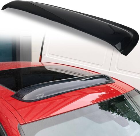 AUTOXBERT 42.5inch Universal Sunroof Wind Deflector Visor Adhesive Tape Sun Shade Rain Guard Dark Smoke Tint in Saudi Arabia