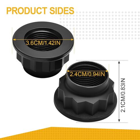 2Pcs Front Wheel Axle Shaft Nuts Compatible with 2002-2024 Camry Corolla 2004-2024 Sienna 2006-2022 IS350 2007-2020 GS350 2004-2006 Scion xA Part Number 90177-22001 90080-17238 in Saudi Arabia