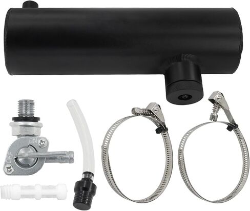 3x10 Go Kart and Mini Bike Gas Tank Cylinder with Clamp Compatible for Coleman Powersports CT200U BT200X CT200u-ex and Predator 212cc 196cc/6.5HP Black in Saudi Arabia