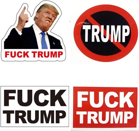 100 PCS Fuck Trump Stickers Unti Trump Stickers Anti Truomp Merchandise Funny Decal Uwhenbo Waterproof Easy to Remove, No Residue Leaves, Funny Decal Fdt Sticker in Kuwait