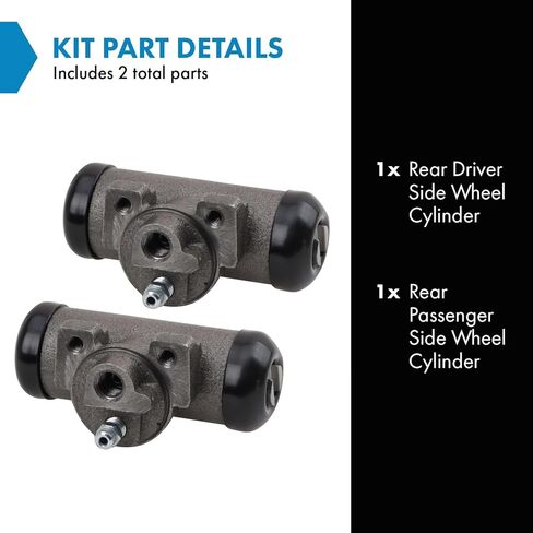 2pc Rear Brake Wheel Cylinder Set LH Driver RH Passenger Sides for Toyota Tacoma in Kuwait