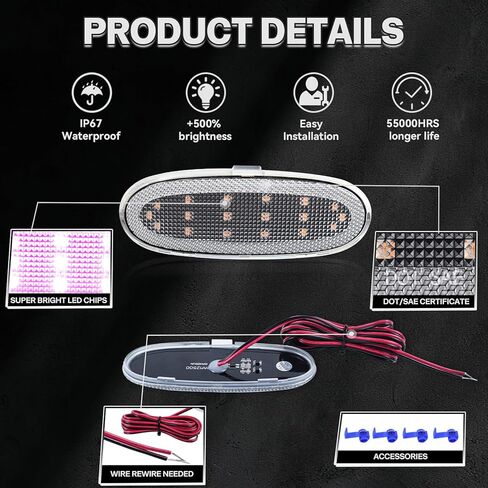 LED Door Panel Courtesy Light for 2002-2009 Dodge Ram 1500 2500 3500 4500 5500 Durango Chrysler Aspen Pink Purple Interior Car Door Welcome Lamp 2PCS Clear Lens 05179299AA in Saudi Arabia