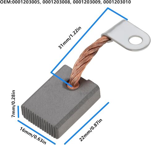 خلق فكرة 4 قطعة 12 فولت فرش الكربون كاتب 0001203005 0001203008 7x16x22 مللي متر متوافق مع مبتدئين بوش EED EGD EGDS EGE in Saudi Arabia
