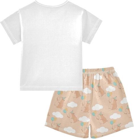 Capybara Strawberry Pajamas Sets Cute Summer Shorts Set for Nightwears in Saudi Arabia