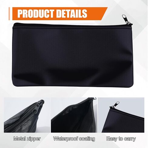 2PCS Car Tool Pouches with Zipper, Universal Oxford Cloth Waterproof Small Wrench Organizer, Multipurpose Car Tool Storage Bag for Wheel Lug Nuts, Lock, Key (Small) in Saudi Arabia