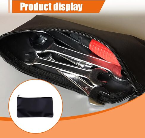 2PCS Car Tool Pouches with Zipper, Universal Oxford Cloth Waterproof Small Wrench Organizer, Multipurpose Car Tool Storage Bag for Wheel Lug Nuts, Lock, Key (Small) in Saudi Arabia