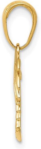 FJC Finejewelers 10 kt Yellow Gold Charleston Palm Tree with Moon Charm 17 x 12 mm in Saudi Arabia