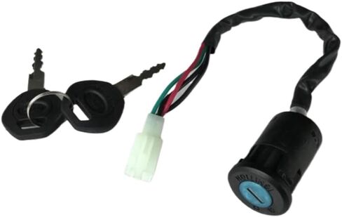 Motorcycle Ignition Switch Fuel Gas Cap Helmet Seat Lock Key Set Compatible with CG125 ZJ125 CG150 CG 125 150(Master Lock) in Saudi Arabia