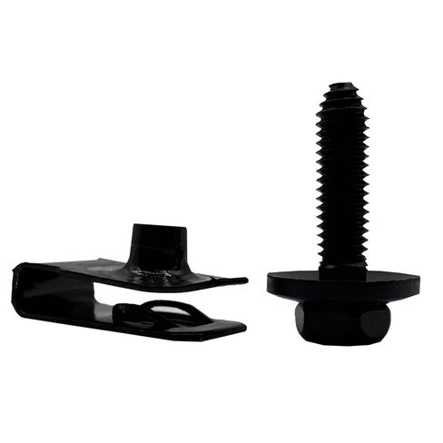 20pcs M6×1.0 U Clip Nut and Body Bolts Kit Compatible with Gm Ford Chevy Buick Chrysler -Application Body Fender Bumper Radiator Hood Fender Skid Plate-Replaces 11503834. in Kuwait