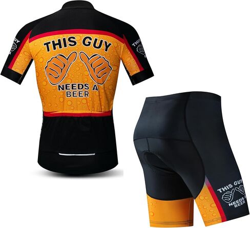 JPOJPO Cycling Jersey Men Set Bike Shirt Kit Short Sleeve Clothing Tops+5D Padded Shorts Summer Breathable Quick-Dry S-3XL in Saudi Arabia