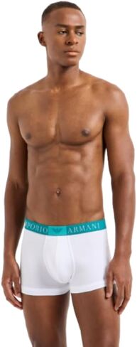 Emporio Armani mens Box Eagle Stretch Cotton Trunk in Saudi Arabia