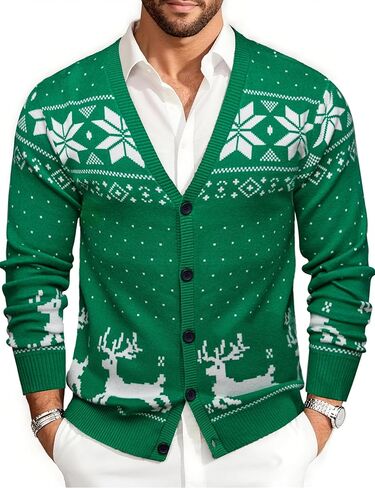 Barry.Wang Mens Cardigan Sweater Long Sleeve Casual V Neck Solid Knitwear Cardigans with Pockets Business Weekend in Saudi Arabia