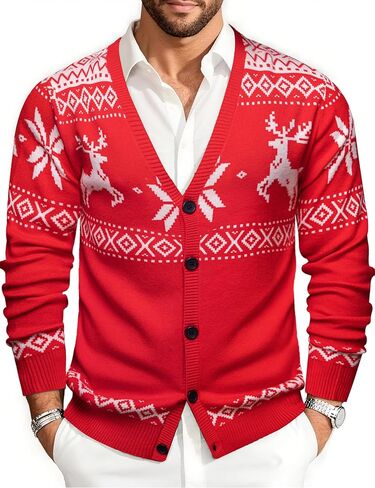 Barry.Wang Mens Cardigan Sweater Long Sleeve Casual V Neck Solid Knitwear Cardigans with Pockets Business Weekend in Saudi Arabia