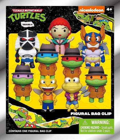 Teenage Mutant Ninja Turtles Series 4 – 5" Collectible Bag Clip – Blind Bag (ONE Random Figure) – Cartoon Character Keychain/Backpack Accessory | Official Licensed Merchandise in Saudi Arabia
