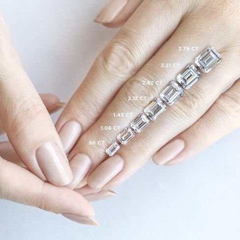 2CT-4CT خاتم الخطوبة العنقودية هالو مويسانيتي خاتم الزواج للنساء وعد الهدايا لها | فضة استرلينية 925، ذهب خالص 10/14/18 قيراط ومقاس 4-12 in Kuwait