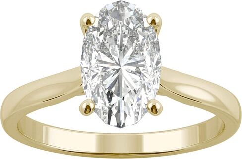 Charles & Colvard 14K Yellow Gold Moissanite 10x6mm Elongated Oval Engagement Ring, 2.30ct DEW in Saudi Arabia