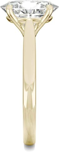 Charles & Colvard 14K Yellow Gold Moissanite 10x6mm Elongated Oval Engagement Ring, 2.30ct DEW in Saudi Arabia