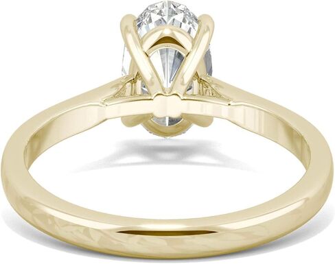 Charles & Colvard 14K Yellow Gold Moissanite 10x6mm Elongated Oval Engagement Ring, 2.30ct DEW in Saudi Arabia
