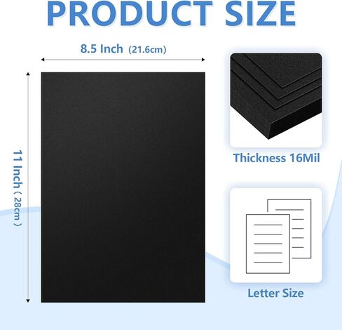 HOUYEE 50 Pack 16 Mil Binding Presentation Covers,Sand-Textured Polycovers,8-1/2" x 11" Letter Size Un-Punched Binding Covers 5 Multi Colors (Black, Yellow, Red, Green, Blue) in Saudi Arabia